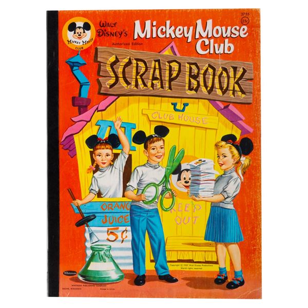 A 1957 Mickey Mouse Club Scrapbook.