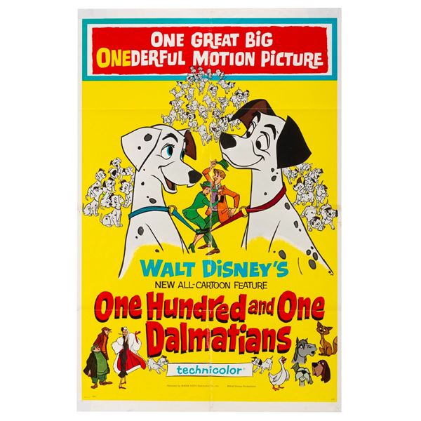 A"One Hundred and One Dalmatians" One Sheet.