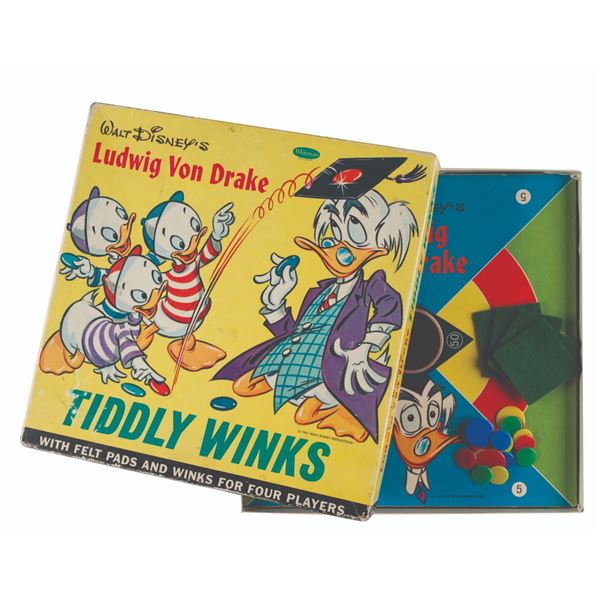 A Ludwig Von Drake Tiddly Winks Game.