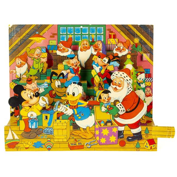 A 1970s Disney Characters Pop-Up Advent Calendar.