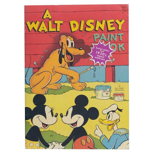 A Walt Disney Paint Book 1970s Rerelease.