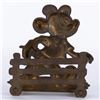 Image 4 : A Mickey Mouse Souvenir Brass Napkin Holder.