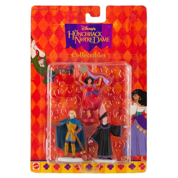 A Trio of"Hunchback of Notre Dame" Figures on Card.