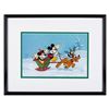 Image 2 : A Mickey and Minnie Sleigh Ride Sericel.