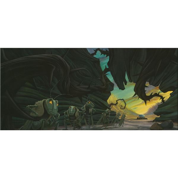 An Early"A Bug's Life" Studio-Used Concept Print.