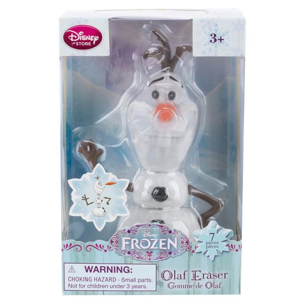 A Disney Store Olaf Eraser.