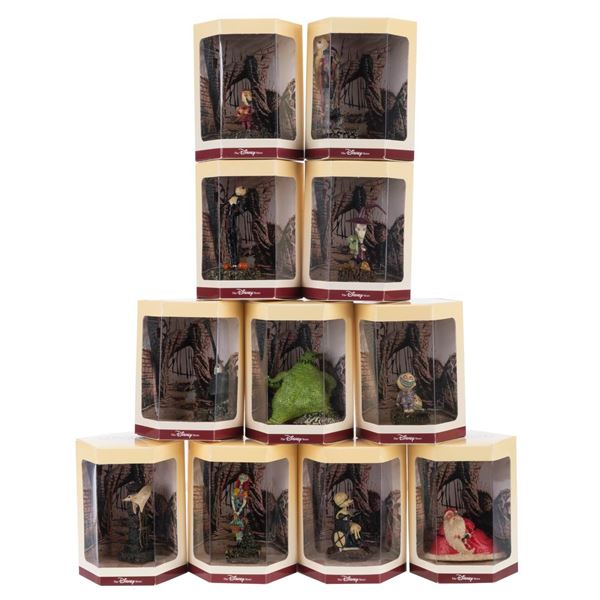 A Collection of"The Nightmare Before Christmas" Tiny Kingdom Figurines.