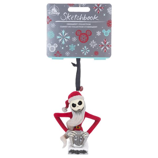 A"Nightmare Before Christmas" Sketchbook Santa Jack Ornament.