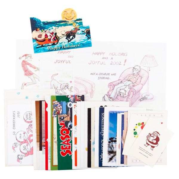 A Collection of Disney Christmas Cards.