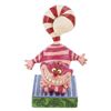 Image 2 : A Jim Shore Cheshire Cat "Candy Cane Cheer" Figurine.