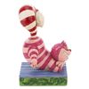 Image 4 : A Jim Shore Cheshire Cat "Candy Cane Cheer" Figurine.
