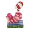 Image 7 : A Jim Shore Cheshire Cat "Candy Cane Cheer" Figurine.