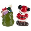 Image 2 : A Pair of Santa Mickey Salt and Pepper Shakers.