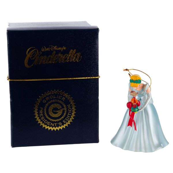A  Cinderella and Jaq Ornament.