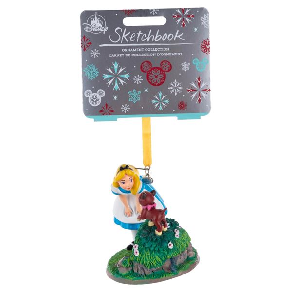 An"Alice in Wonderland" Sketchbook Ornament.