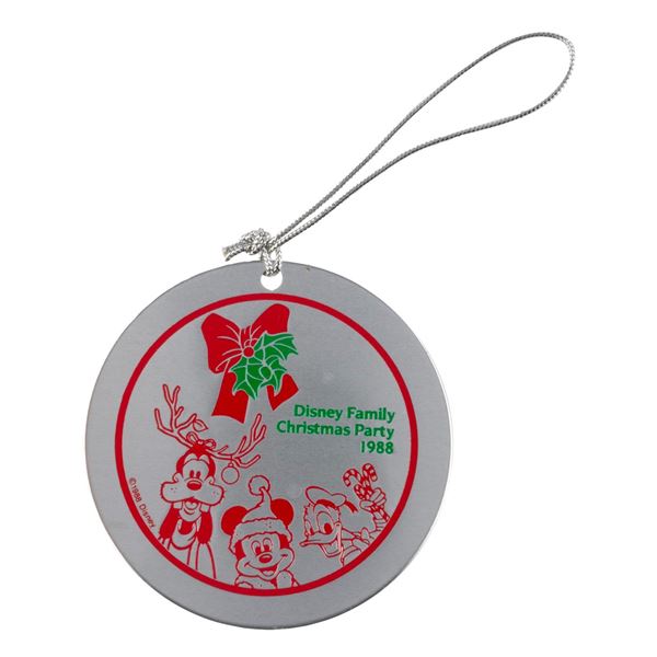 A 1988 Disney Family Christmas Party Ornament.