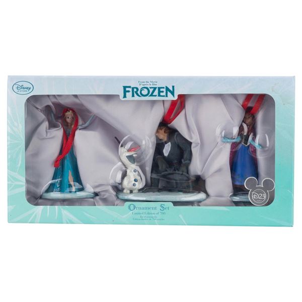 A Set of"Frozen" D23 Limited Edition Ornaments.