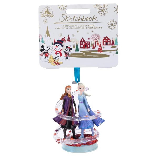 A"Frozen" Anna and Elsa Sketchbook Ornament.