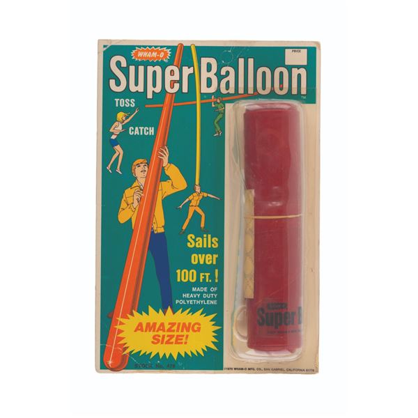 A 1970 Super Balloon Toy by Wham-O On Card.