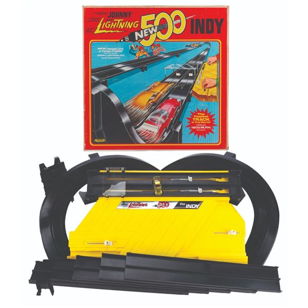 A  1970 Johnny Lightning New Indy 500 Track Set.