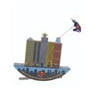 Image 13 : A Superman Leaps Tall Buildings Wind Up Tin Toy.