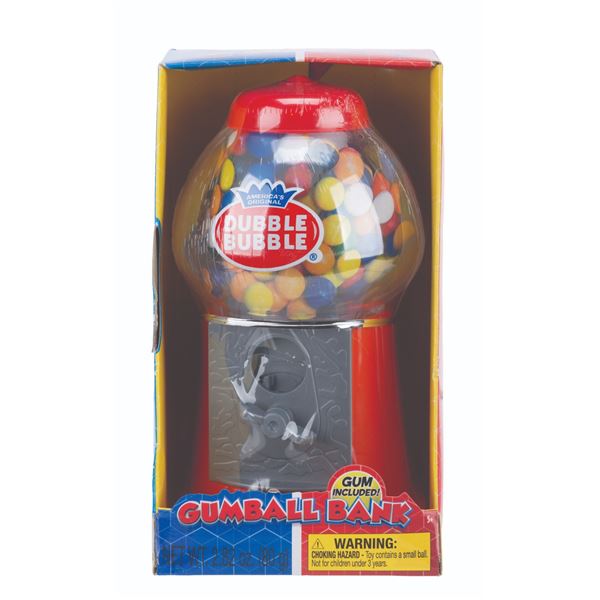 A Dubble Bubble Gumball Bank.