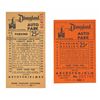 Image 1 : A Pair of Early Disneyland Parking Tickets.