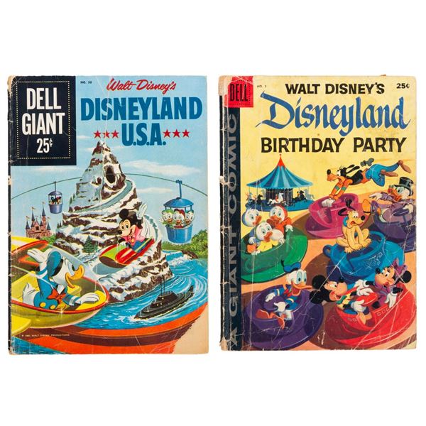 A Pair of Disneyland Dell Giant Comics.