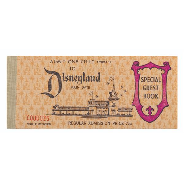 A 1966 Child Special Guest 12 Ticket Book.