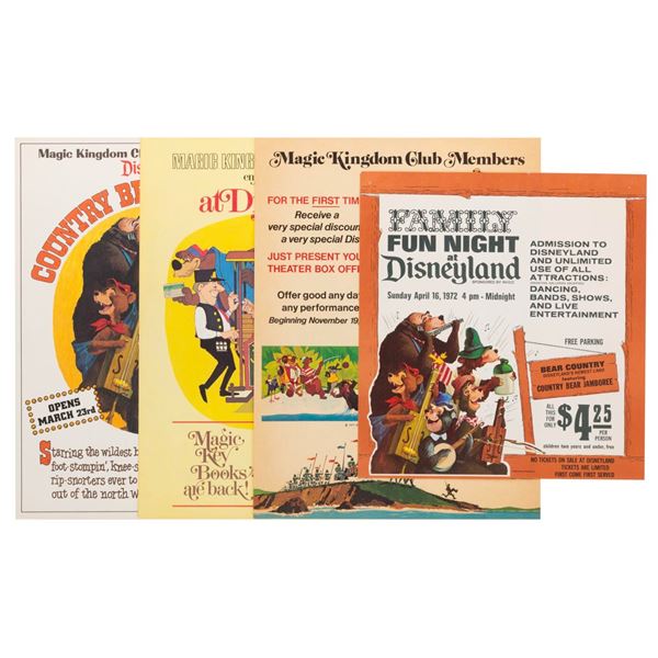 1970s Disneyland Special Event Window Cards.