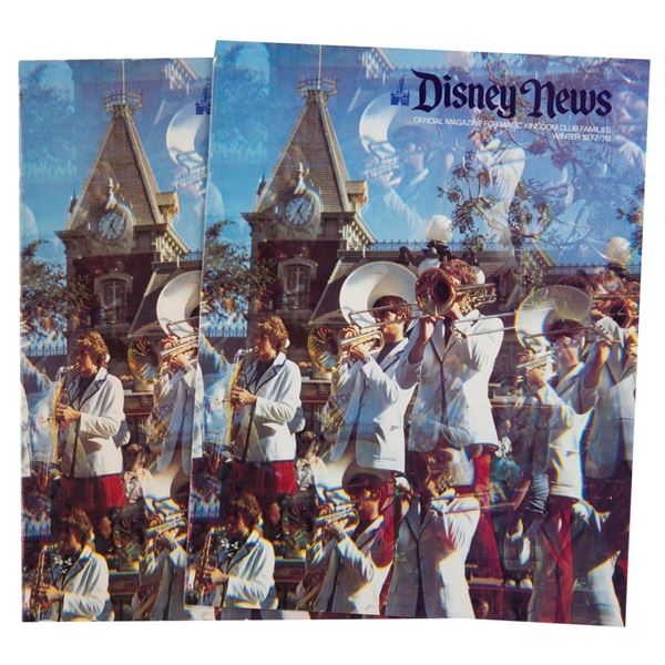 A Pair of 1977 Disney News Magazines.