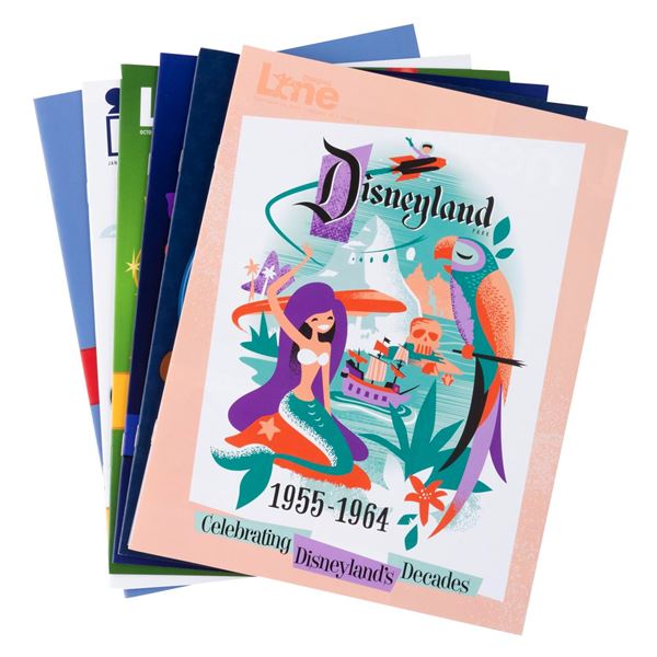 A Collection of Disneyland Line Through the Decades Issues.