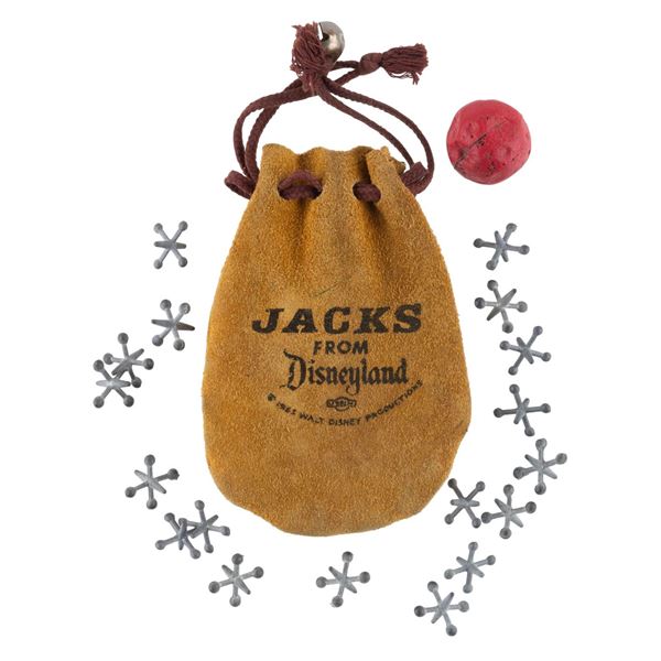 A"Jacks from Disneyland" Set in a Leather Pouch.
