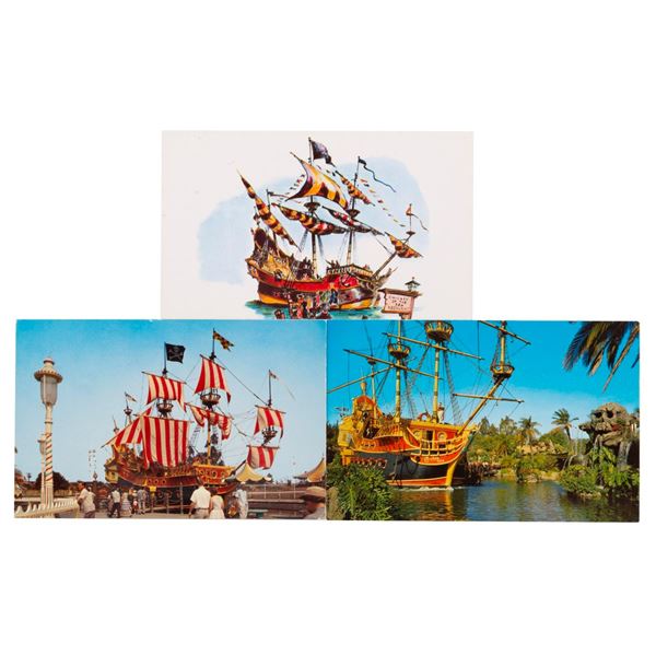 A Trio of Disneyland Chicken of the Sea Postcards.