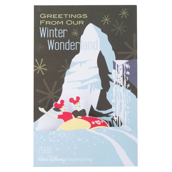 A Matterhorn 50th Anniversary Standee Card.