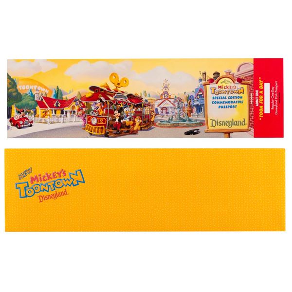 A Mickey's Toontown Commemorative Passport.