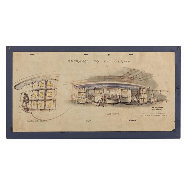 A Circarama & Space Station X-1 Concept Drawing by Herb Ryman.
