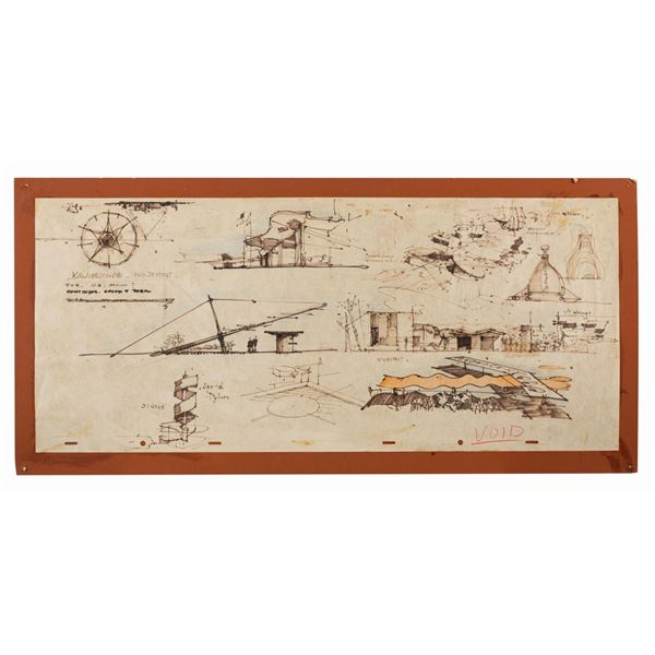 Tomorrowland Early Concept Drawings by Herb Ryman.