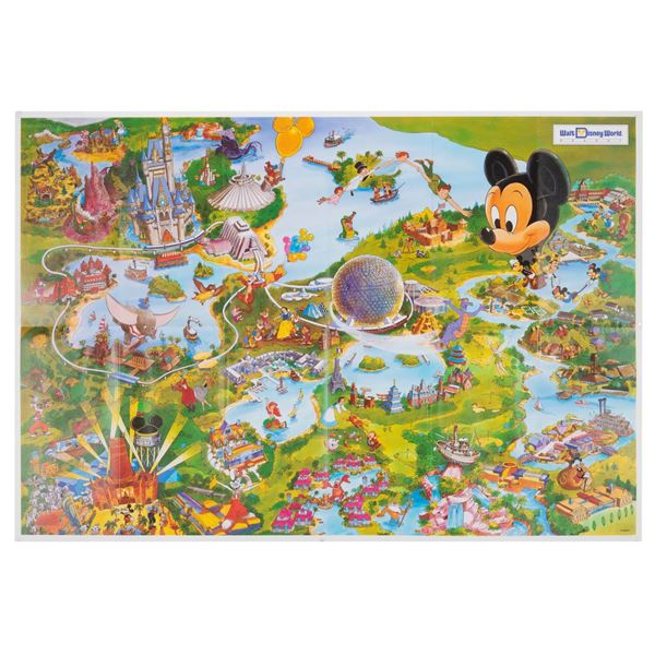A Walt Disney World Resort Souvenir Map.