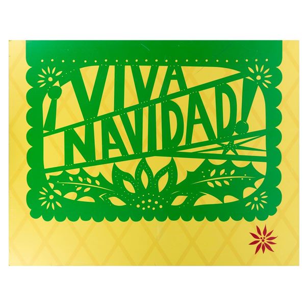 A Viva Navidad! Sign with a Hidden Mickey.