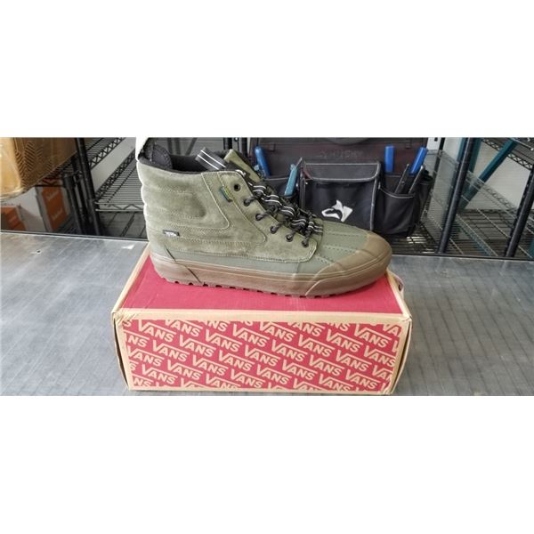 NEW PAIR OF VANS SK8-HI DEL PATO MTE-2 UTILITY GUM DARK OLIVE SIZE MENS 13