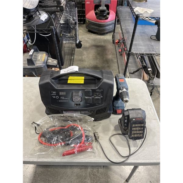 MOTOMASTER POWER BOX AND BOSCH DRILL