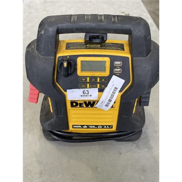 DEWALT COMPRESSOR / BATTERY JUMP PACK