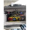 Image 2 : HUSKY ROLLING CONTRACTOR TOOL BAG FULL OF ASSORTED HAND TOOLS
