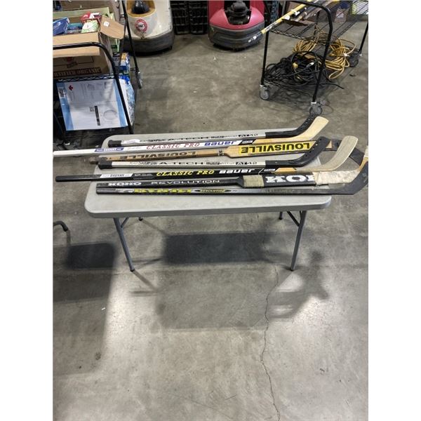 LOT ICE AND FLOOR HOCKEY STICKS