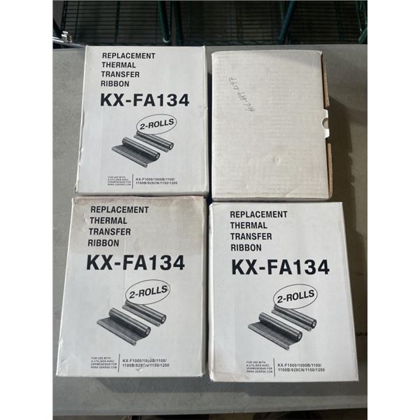 2 BOXES OF SHOP FLUIDS, COMPRESSOR TANK, AND BOXES OF REPLACEMENT THERMAL TRANSFER RIBBON