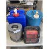 Image 1 : 2 WATER JUGS AND TWO PORTABLE HEATERS