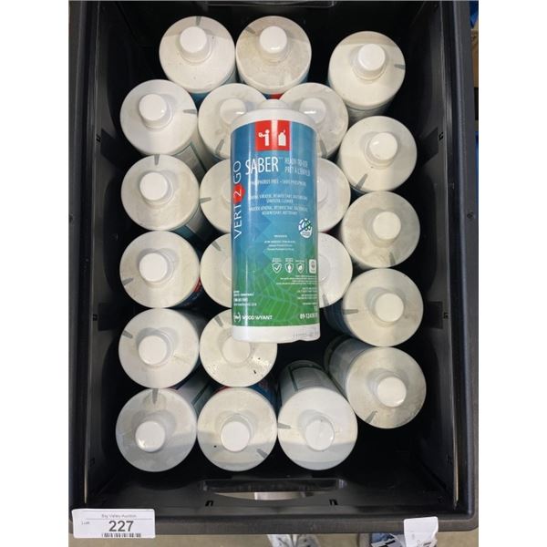 APPROX 20  VERT2GO SABER READY TO USE SANITIZER CLEANER, 1L JUGS