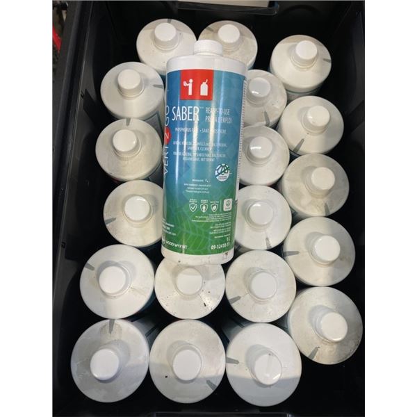 APPROX 20  VERT2GO SABER READY TO USE SANITIZER CLEANER, 1L JUGS