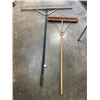 Image 1 : LARGE LANDSCAPE RAKE AND BROOM